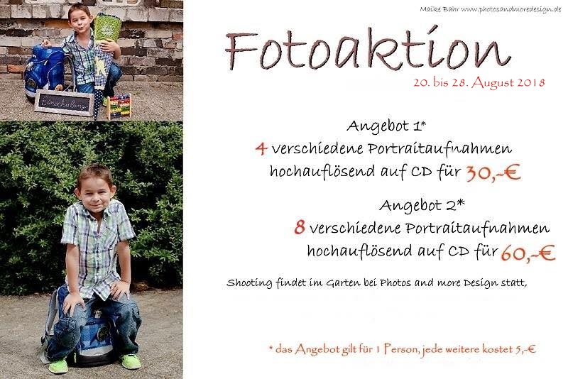 Einschulung 2018 Fotoaktion Berlin-Lichtenrade